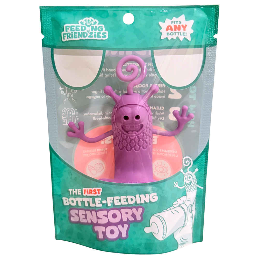 Feeding Friendzies Bottle-Feeding Sensory Toy – Purple Pal