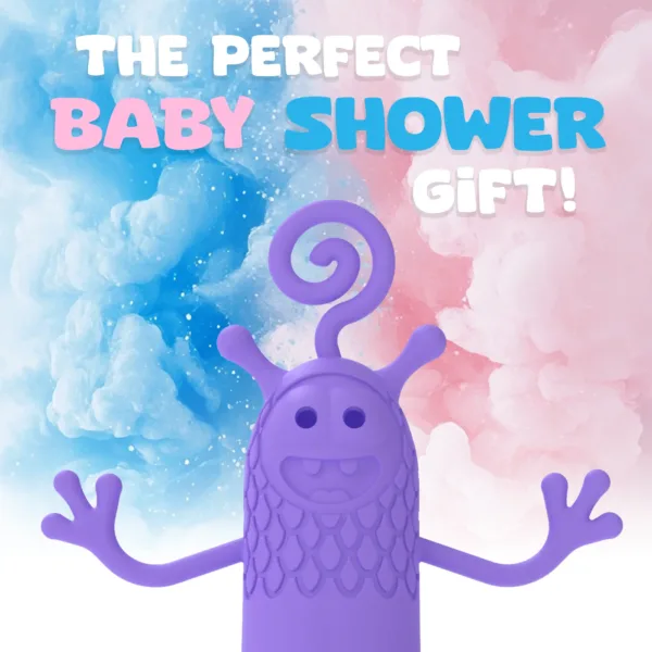 Interactive Toy for Baby Bottles - Distracted Feeding & Developmental Sensory Toy by Feeding Friendzies - Purple Pal - Image 5